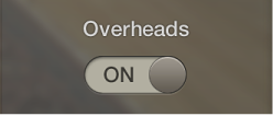 Figure. The Overheads switch in Drum Kit Designer.