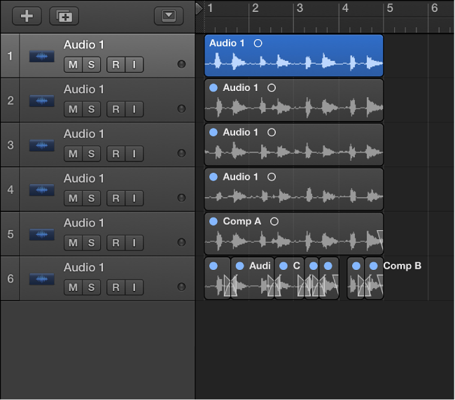 Figure. Showing an unpacked take folder.