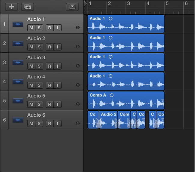 Figure. Showing an unpacked take folder.