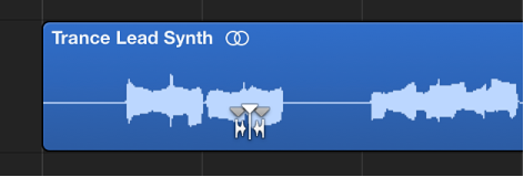 Figure. Showing the appearance of the Flex tool when over a transient marker.
