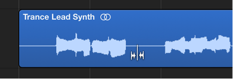 Figure. Showing the appearance of the Flex tool when not over a transient marker.