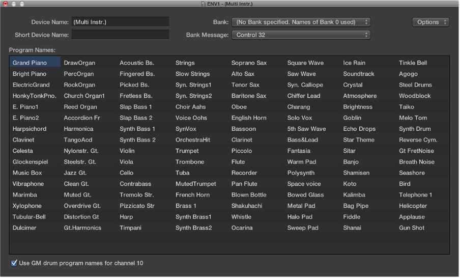 Figure. Multi-Instrument window.