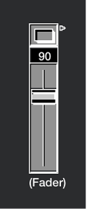 Figure. Vertical/Mute fader.