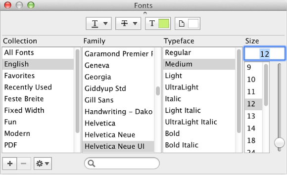 Figure. Marker text Font window.