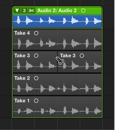 Figure. Cutting a take.