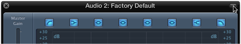 Figure. Pointing to the icon at the top-right corner of the plug-in window.