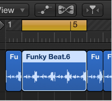 Figure. Region split by locator positions in the Tracks area.