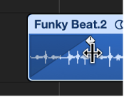 Figure. Fade tool over existing fade on region.