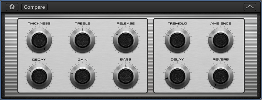 Figure. Smart Controls pane open, showing screen controls and menu bar