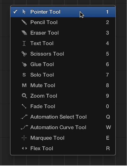 Figure. Open Tool menu.