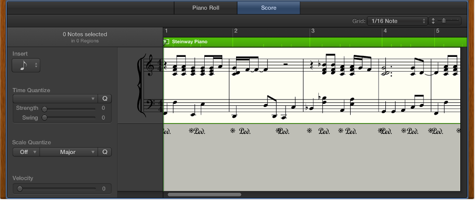 Figure. The Score Editor.