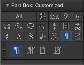 Figure. Page and line break symbols in the Part box.