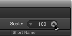 Figure. Scale parameter in the Score Set window.