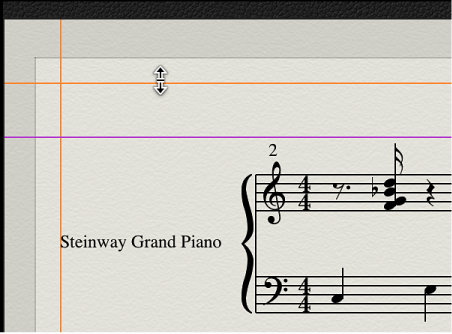 Figure. Page view showing print view and margins.