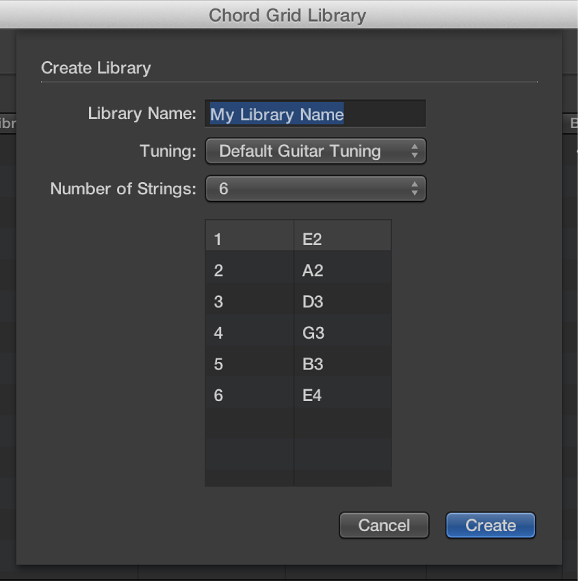 Figure. Create Library dialog.