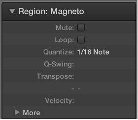 Figure. Region inspector.