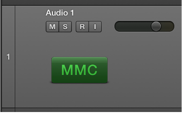 Figure. Arrange track showing instrument with tape deck icon.