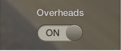 Figure. The Overheads switch in Drum Kit Designer.