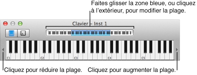 Figure. Clavier à l’écran.
