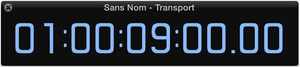 Figure. Affichage maxi du temps.