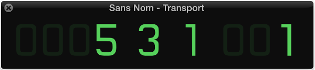 Figure. Affichage maxi des temps.