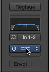 Figure. Pointeur placé sur la partie centrale d’un slot de module.