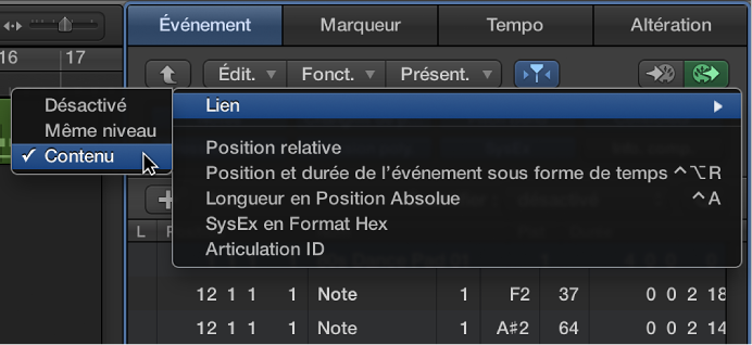 Figure. Boutons Capture et Lien