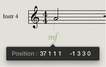Figure. Guides dans l’éditeur de partition
