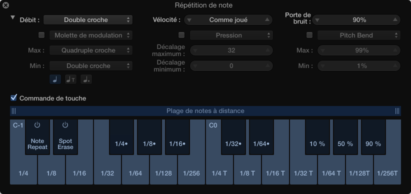 Figure. Clavier Répétition de note.