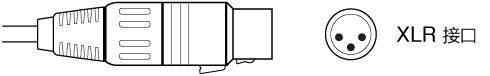 图。 XLR 接口插图。