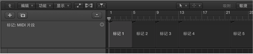 图。 标记轨道中的标记。