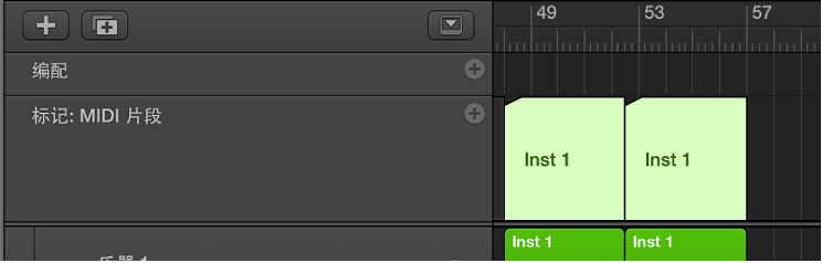 图。 按片段创建标记。