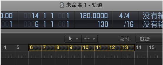 图。 标尺中的跳过循环。