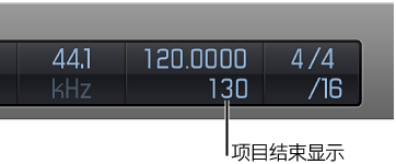 图。 LCD 中的项目结束显示。