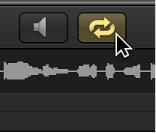 图。 样本编辑器中的“循环”按钮。