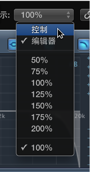 图。 显示打开的“视图”弹出式菜单。