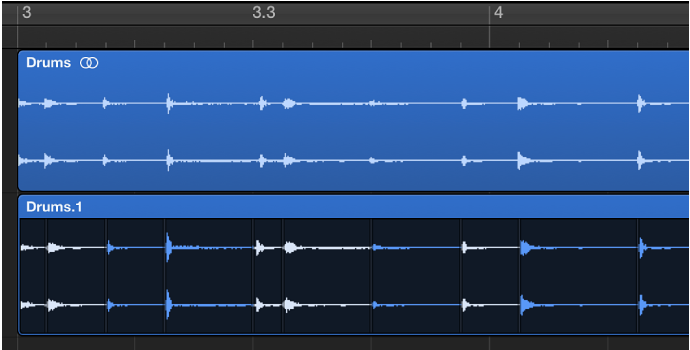 图。 显示音频片段量化前和量化后的一对图像。