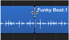 图。 显示两个片段之间连接工具的“轨道”区域。