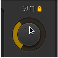 图。 在鼓手编辑器中拖移“过门”旋钮。