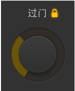 图。 鼓手编辑器中的“过门”旋钮。