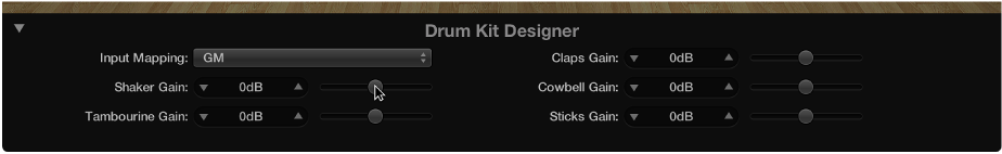 图。 Drum Kit Designer 中的附加参数。
