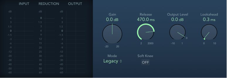Figure. Limiter window.