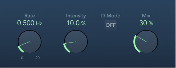 Figure. Chorus effect window.