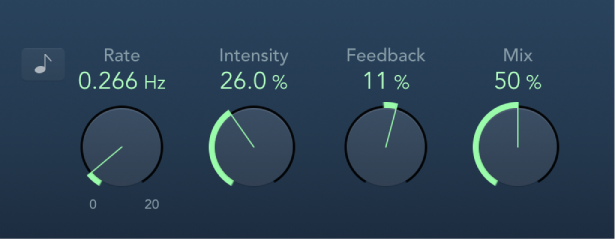 Figure. Flanger effect window.