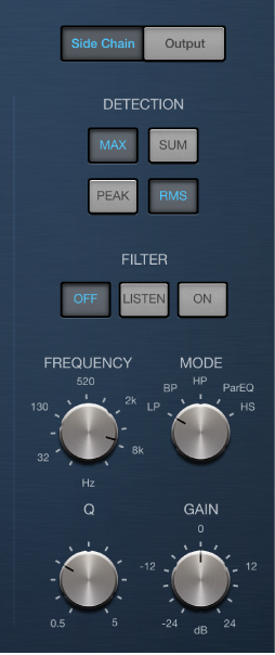 Figure. Compressor Side Chain parameters.