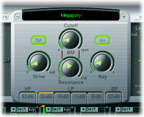 Figure. Filter parameters.