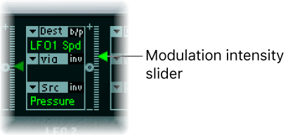 Figure. Modulation intensity slider.