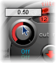 Figure. Cutoff knob.