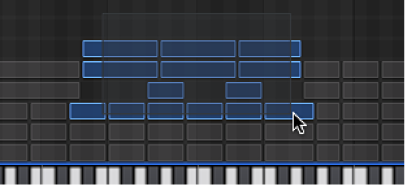 Figure. Zones or groups being selected.