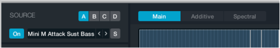 Figure. Global parameters in Main source edit window.